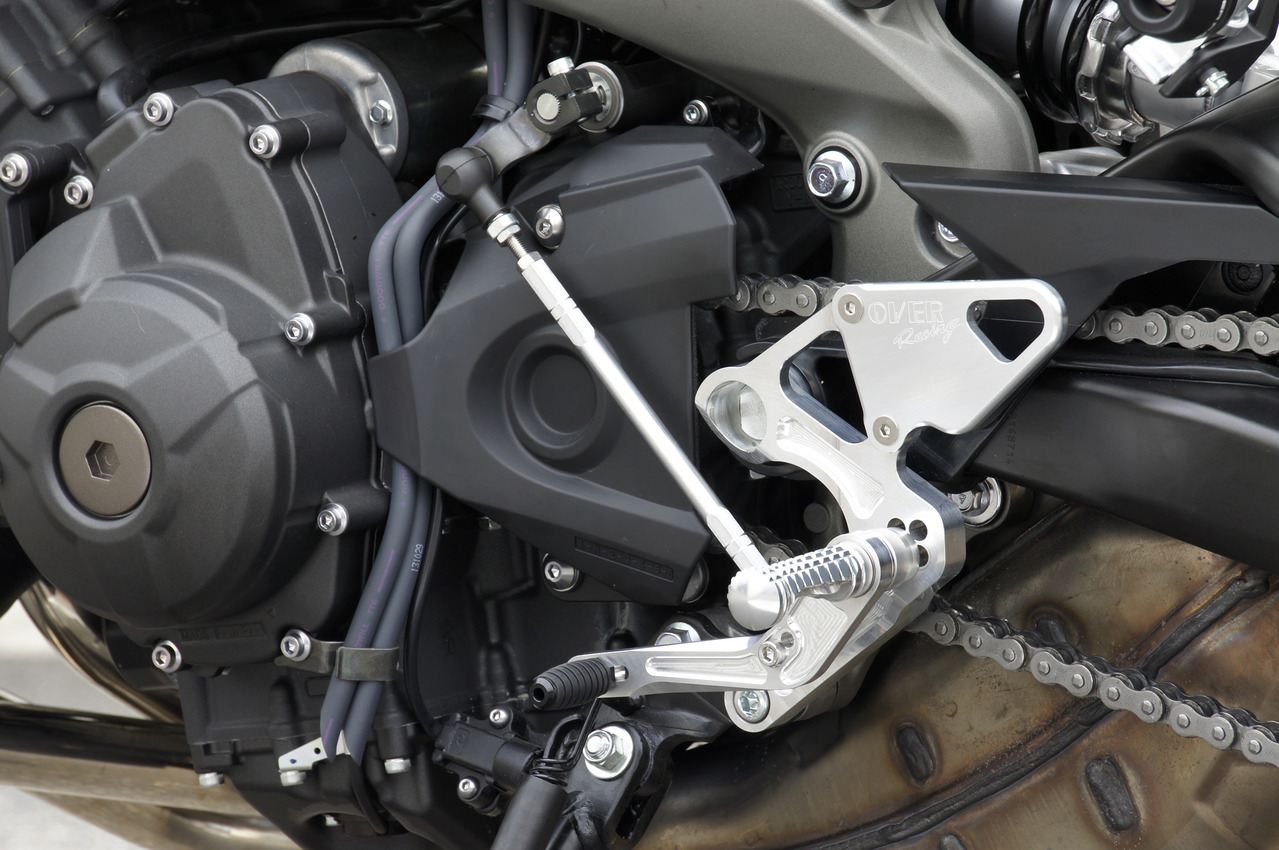 Rear Sets SIL MT-09 14-16/Tracer/XSR900 Silver Anodized Finish 1 pc.