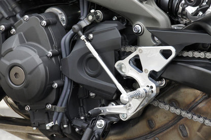 Rear Sets SIL MT-09 14-16/Tracer/XSR900 Silver Anodized Finish 1 pc.