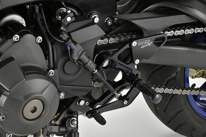 Rear Sets BLK MT-09 17- Black Anodized Finish 1 pc.