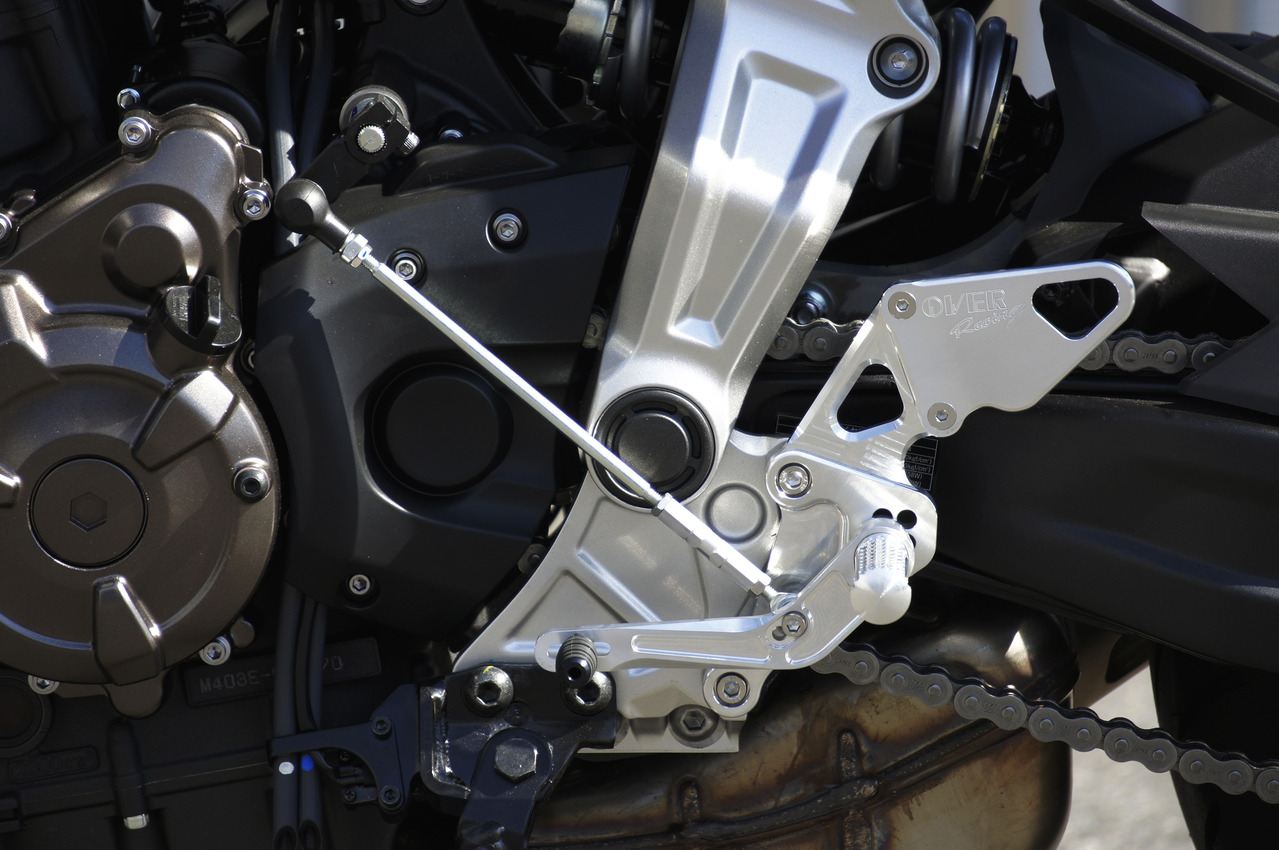 Rear Sets SIL MT-07 -17/18-20 Silver Anodized Finish 1pc.