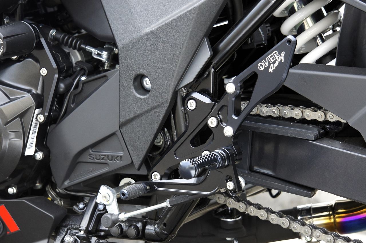 バックステップ 4P BLK GSX250R ブラックアルマイト仕上げ 1個