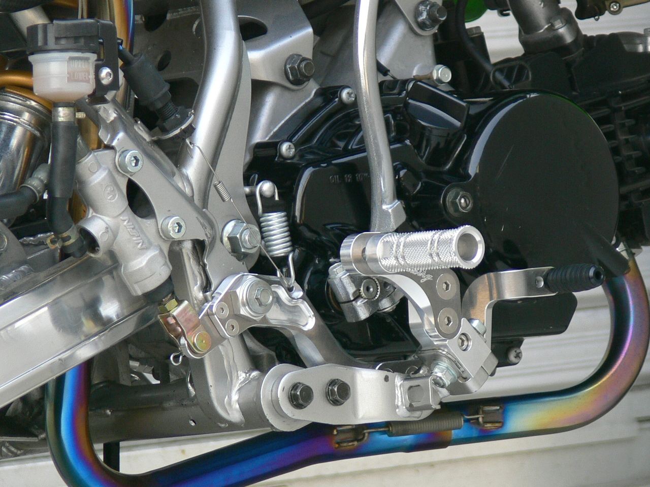 バックステップ ツーリング KSR110 13/KSR-PRO シルバーアルマイト仕上げ 1個