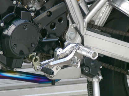 バックステップ ツーリング KSR110 13/KSR-PRO シルバーアルマイト仕上げ 1個