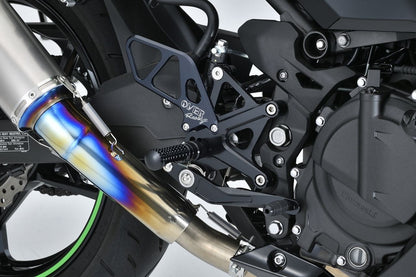 Rear Sets 4P BLK Ninja250 18 Black Anodized Finish 1 pc.