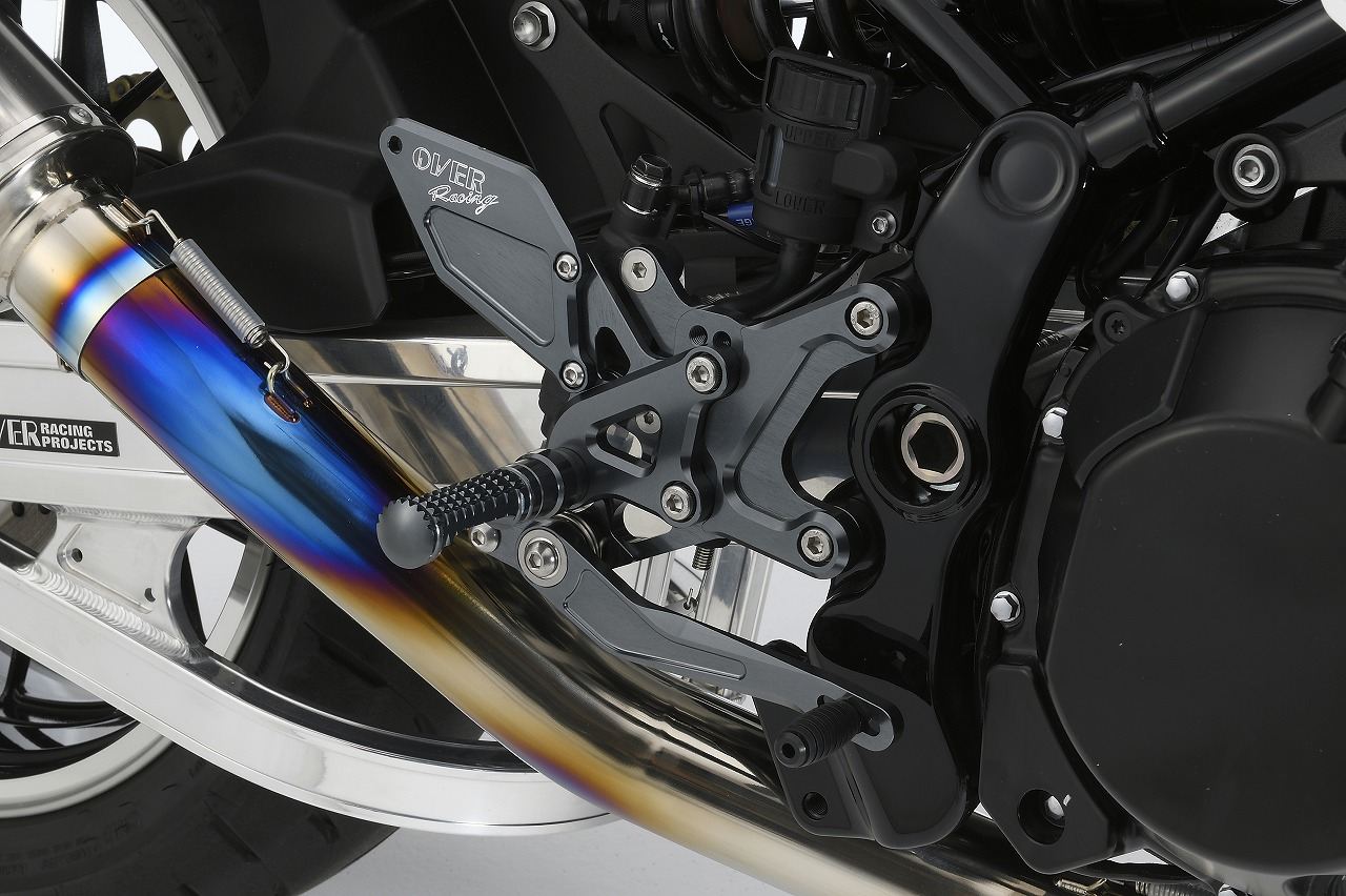 バックステップ 4ポジション ガンメタ Z900RS 18-23/Z900RS Cafe 18-23 ガンメタ 1個