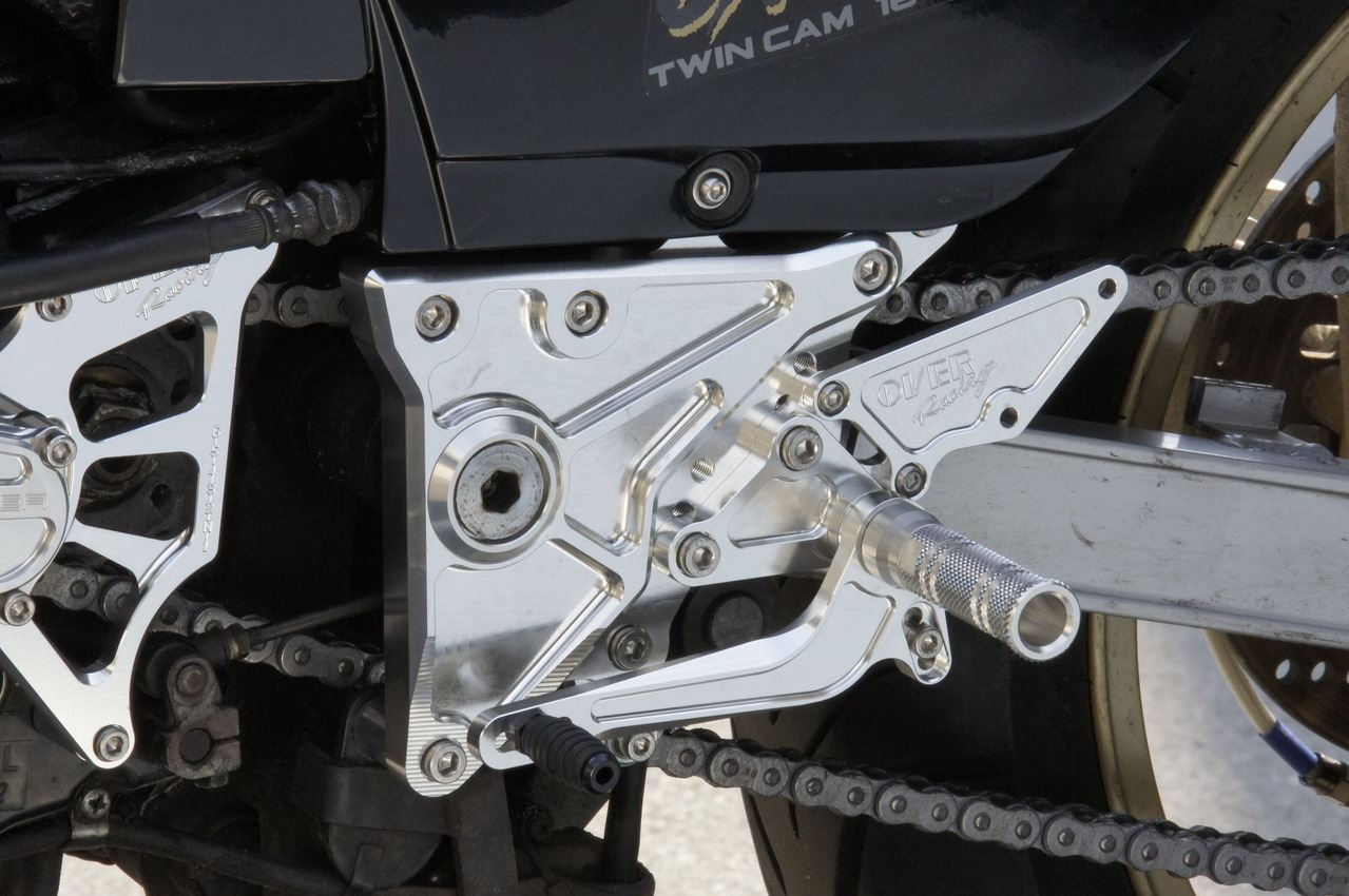 Rear Sets 4 Position Silver GPZ900R Silver Anodized Finish 1 pc.