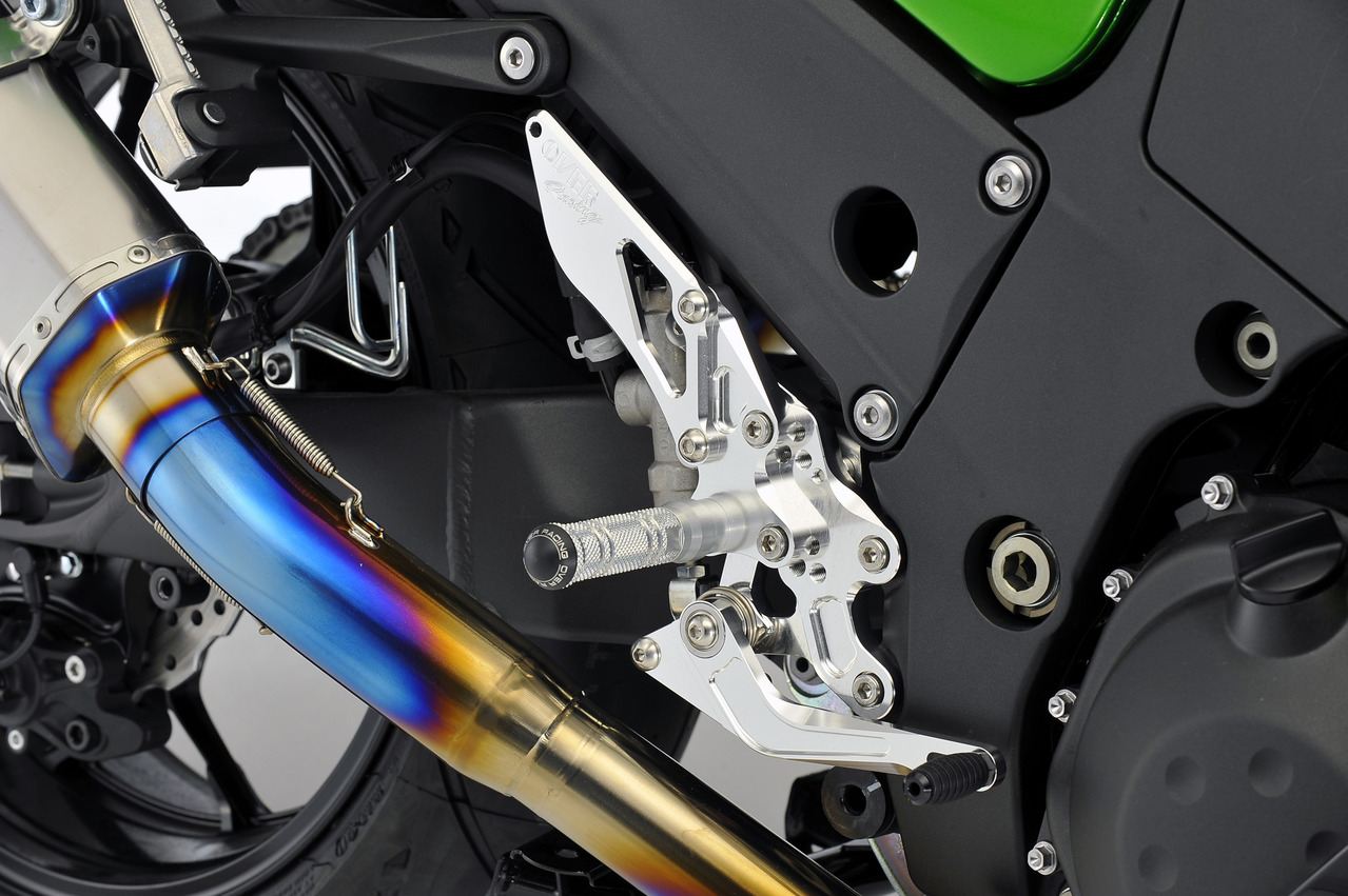 バックステップ 4POS ZX-14R シルバーアルマイト仕上げ 1個