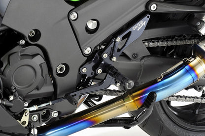 バックステップ 4POS/BLK ZX-14R ブラックアルマイト仕上げ 1個