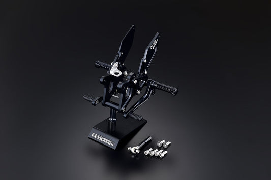 Rear Sets 4-Position Black for ZX-25R Black Anodized Finish 1 pc.