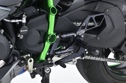 Rear Sets 4P BLK NinjaH2(15) Black anodized finish 1 piece