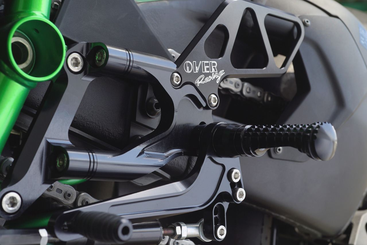 Rear Sets 4P BLK NinjaH2(15) Black anodized finish 1 piece
