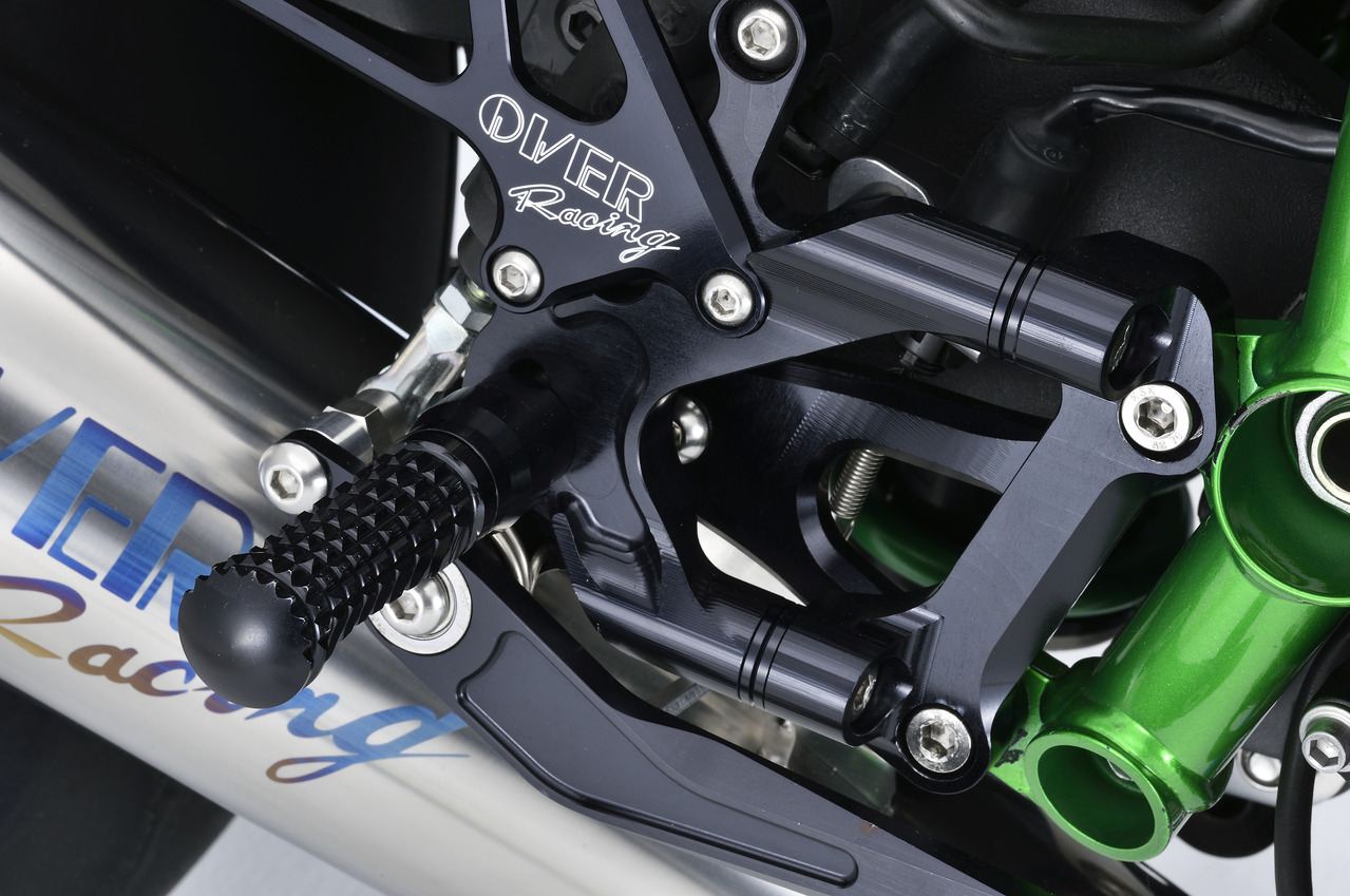 Rear Sets 4P BLK NinjaH2(15) Black anodized finish 1 piece