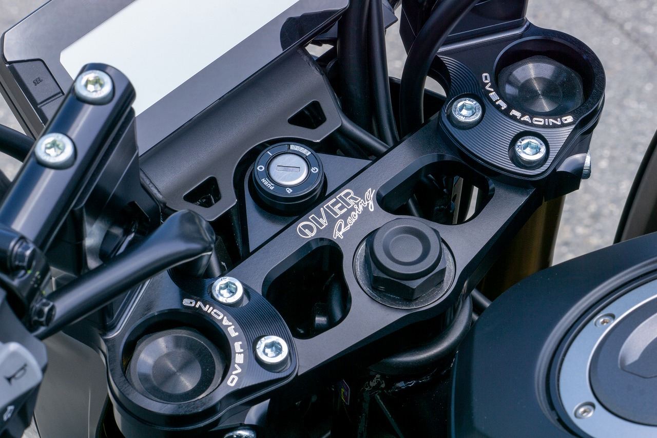 スポーツライディングハンドルキット BLK GROM 21- ブラックアルマイト仕上げ 1セット