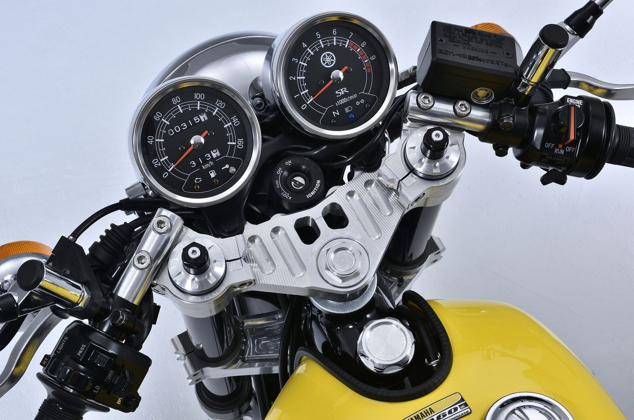 ステム&スポーツライディングハンドルキット SR400 (FI) シルバーアルマイト 1セット