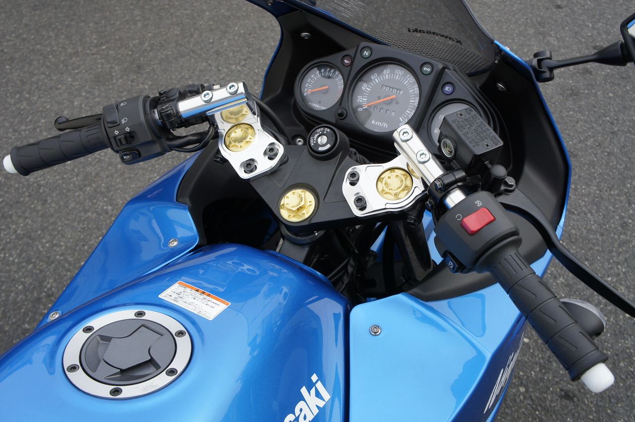 スポーツライディングハンドルキットNinja250R 250 シルバー 1セット