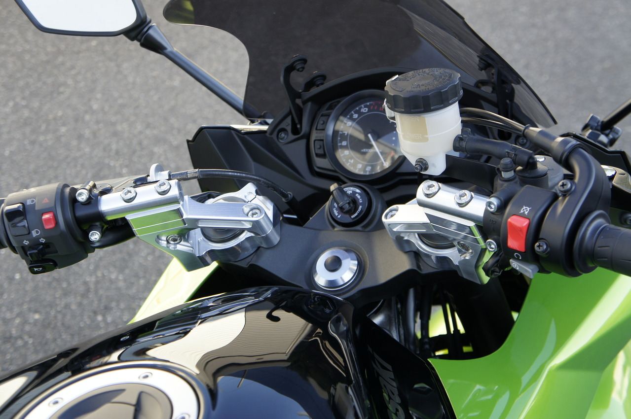 Sports Riding Handlebar Kit SLV Ninja1000 11-16 Silver Anodized 1 pc.