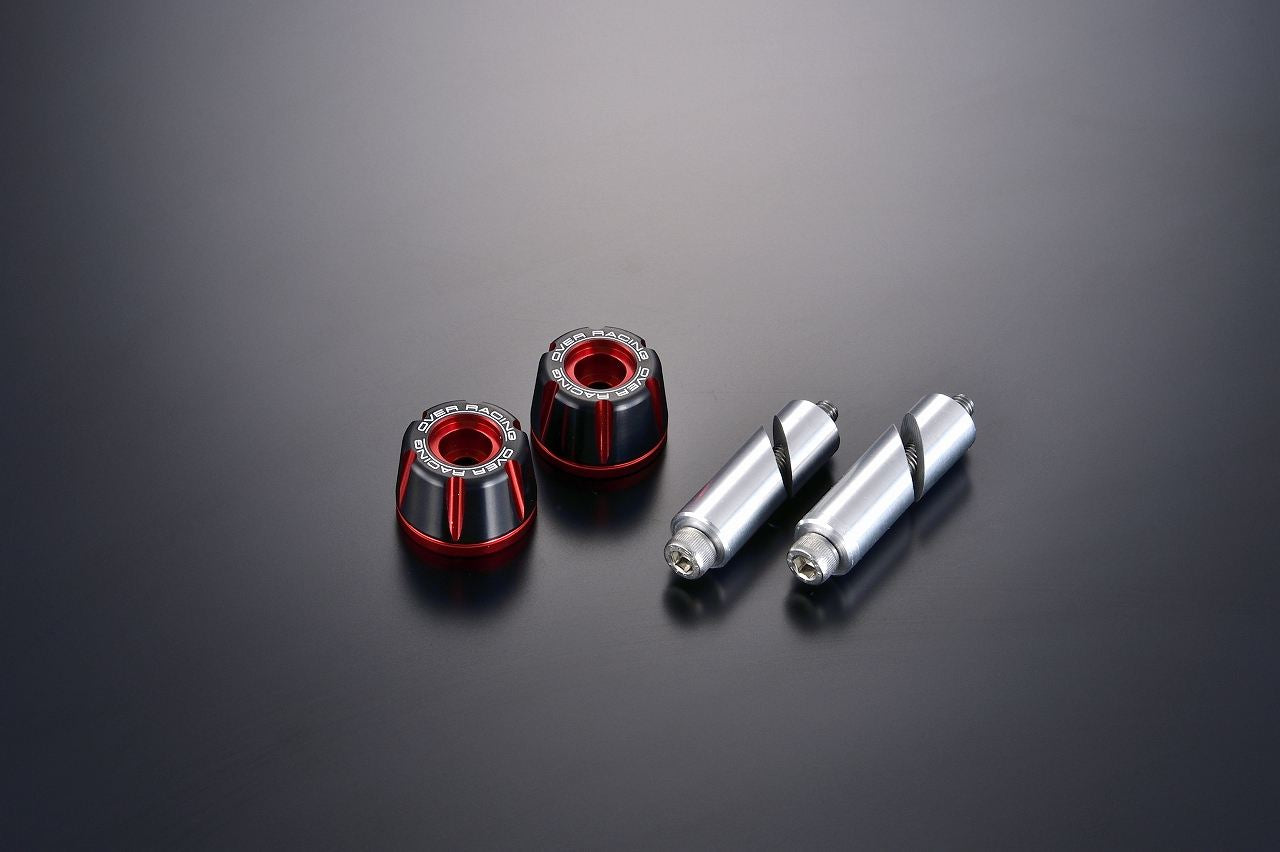 Bar Ends Type2 BLK/RED Black/Red 1 set