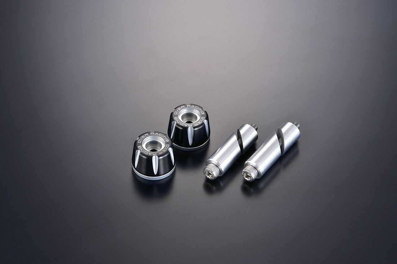 Bar End Type 2 BLK/SIL Black/Silver 1 Set