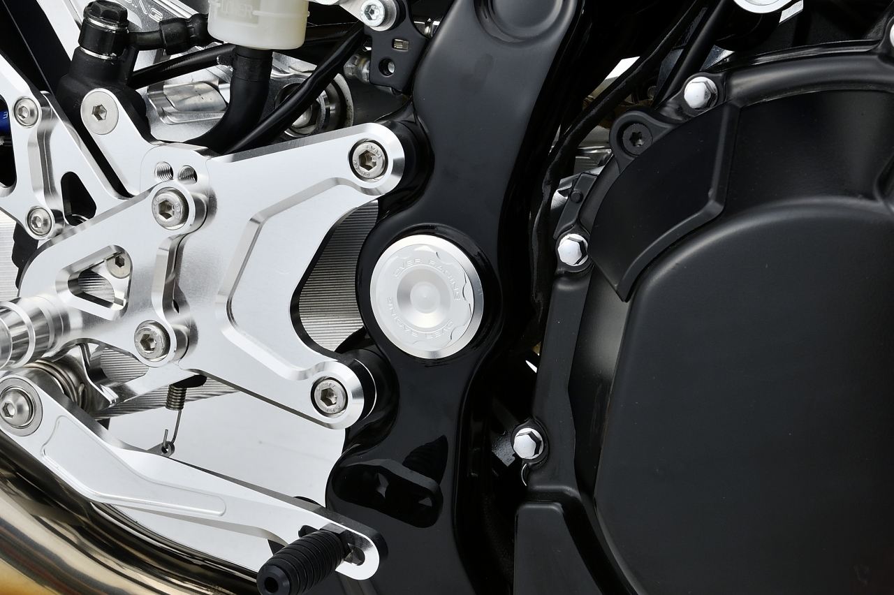 ピボットホールプラグ シルバー Z900RS/CAFE 18-20/21-22/23- シルバー 左右セット