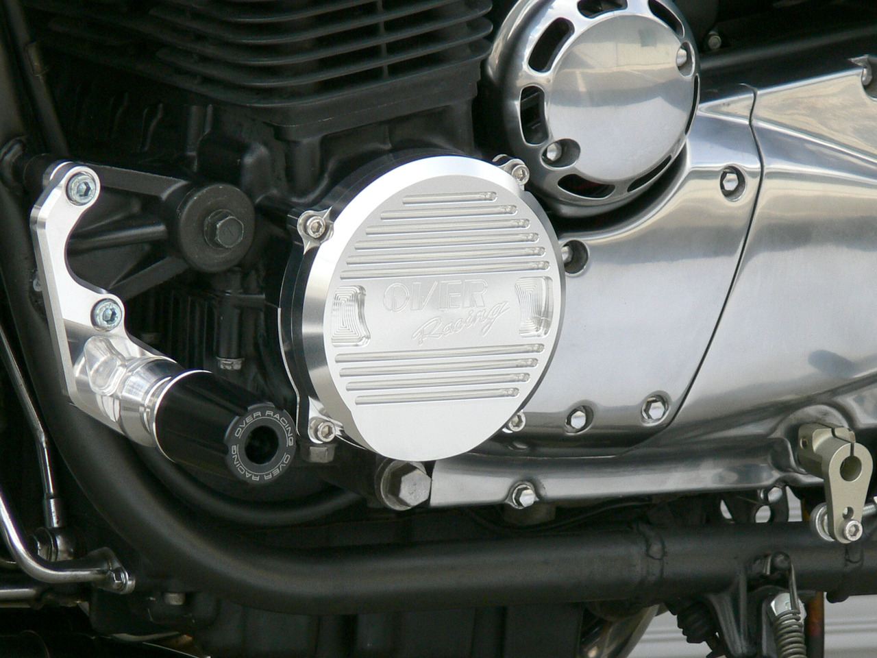 Crankcase Cover Silver ZEPHYR1100 Silver Anodized Finish 1 pc.