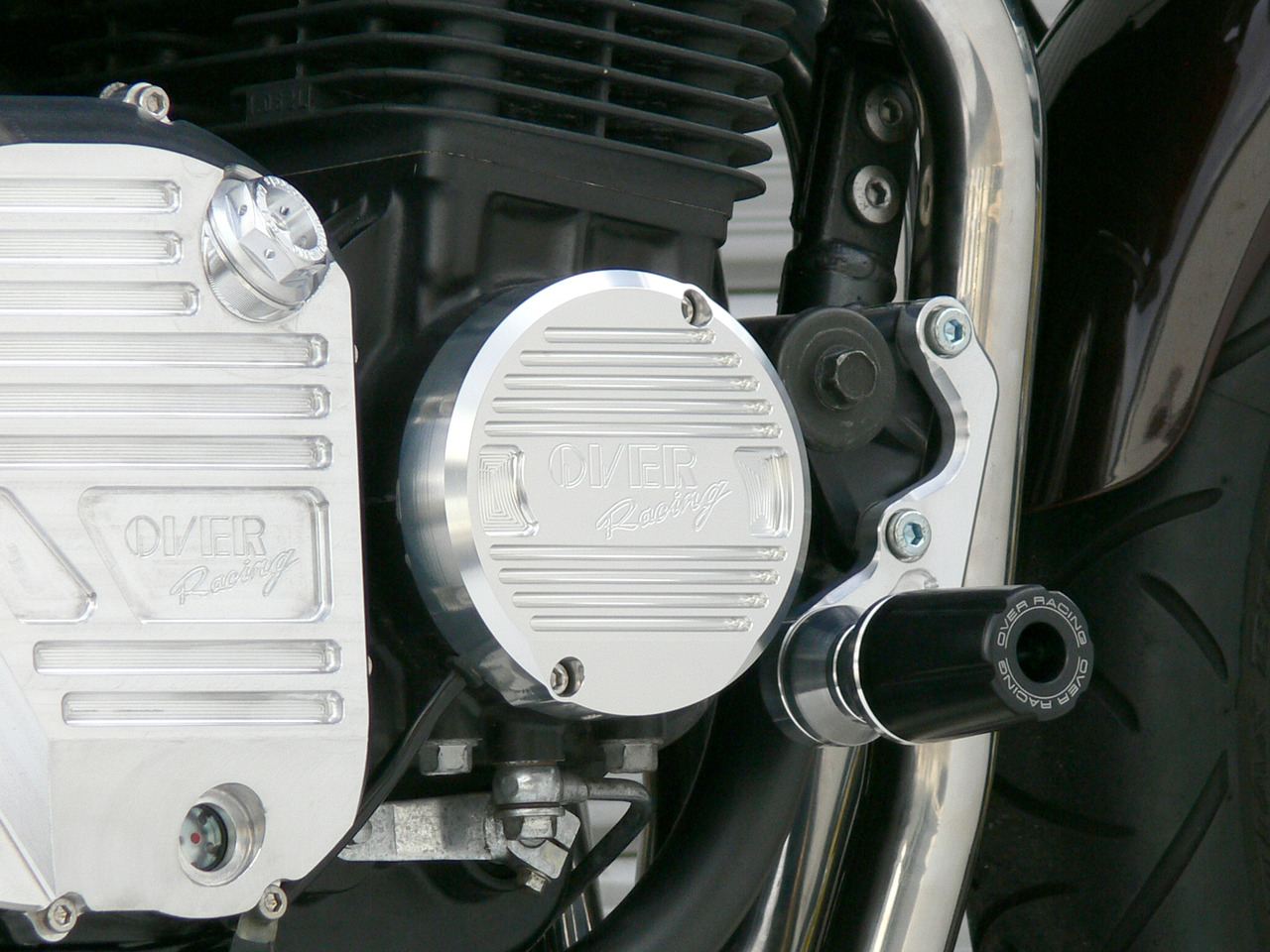 パルサーカバー シルバー ZEPHYR1100 シルバーアルマイト仕上げ 1個