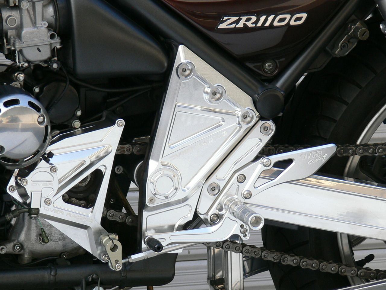 Pivot Plate Cover ZEPHYR1100 Silver Anodized Left and Right Set
