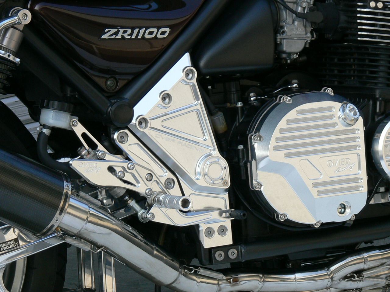 Pivot Plate Cover ZEPHYR1100 Silver Anodized Left and Right Set