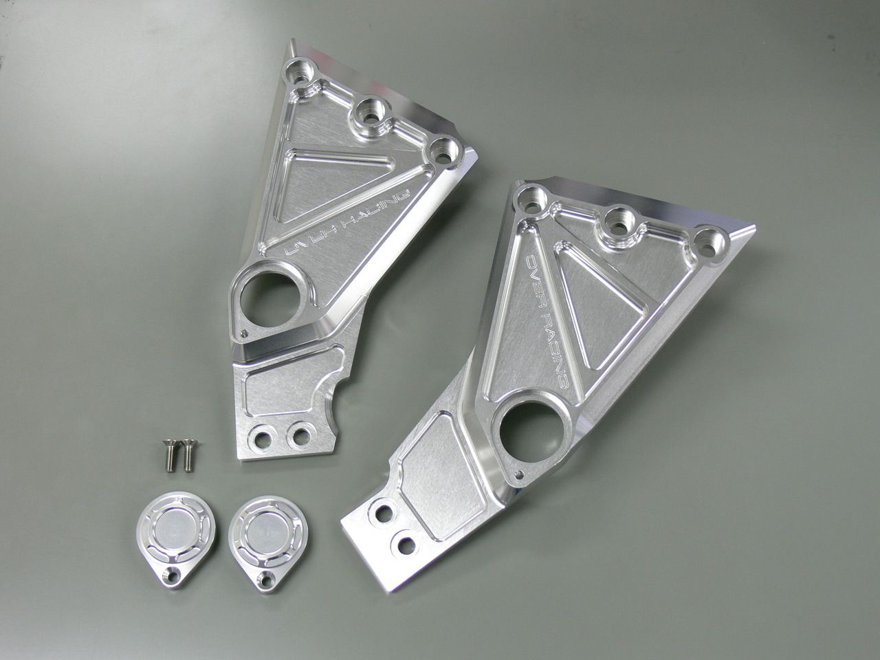 Pivot Plate Cover ZEPHYR1100 Silver Anodized Left and Right Set