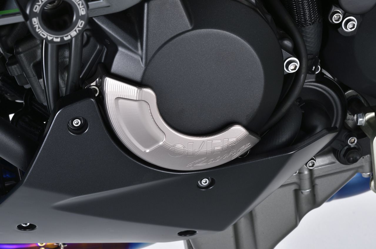 Generator Cover (L) Ninja H2 Titanium Color Anodized Finish 1 pc.