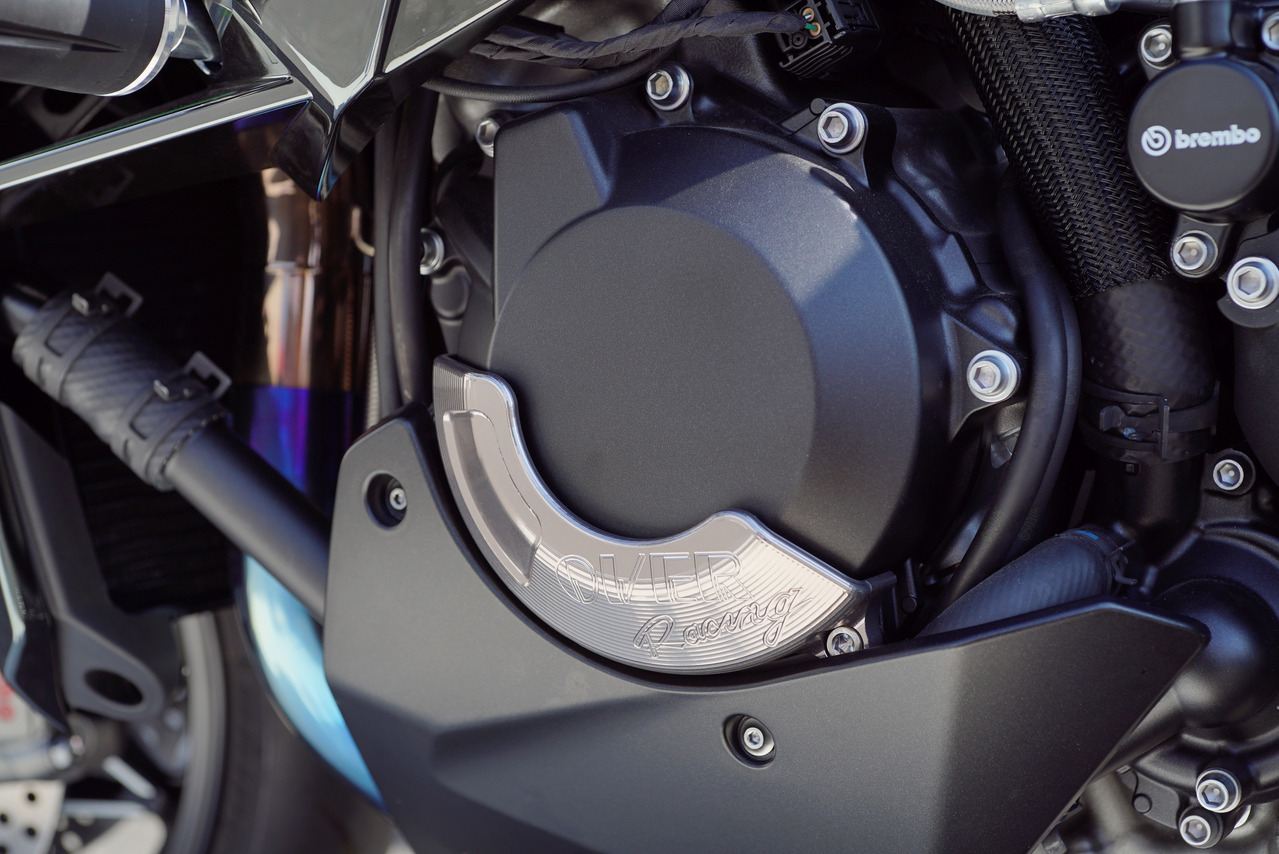 Generator Cover (L) Ninja H2 Titanium Color Anodized Finish 1 pc.