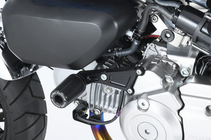 Engine Slider, Black, MONKEY125, Black Anodized Finish, Left and Right Set