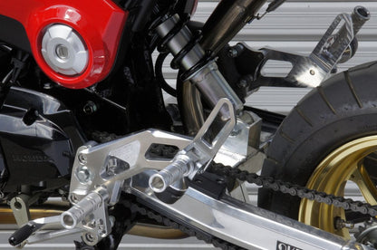 タンデム ステップ スライダー GROM 13-15 ブラック/シルバー 左右セット