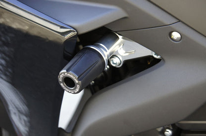 レーシングスライダー YZF-R25/R3(-18) MT-25/03 ブラック/シルバー 左右セット