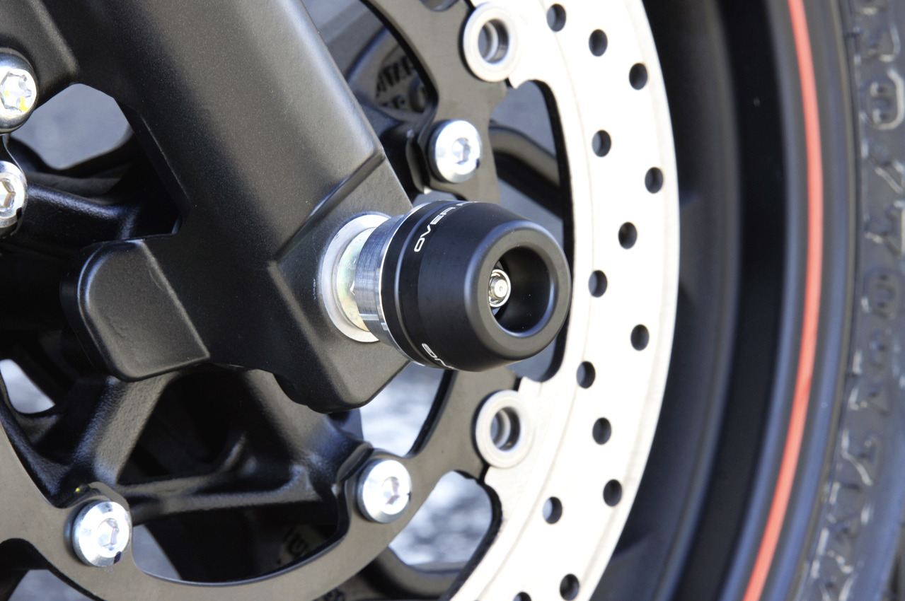 フロントアクスルスライダー YZF-R25/MT-25 ブラック/シルバー 1個