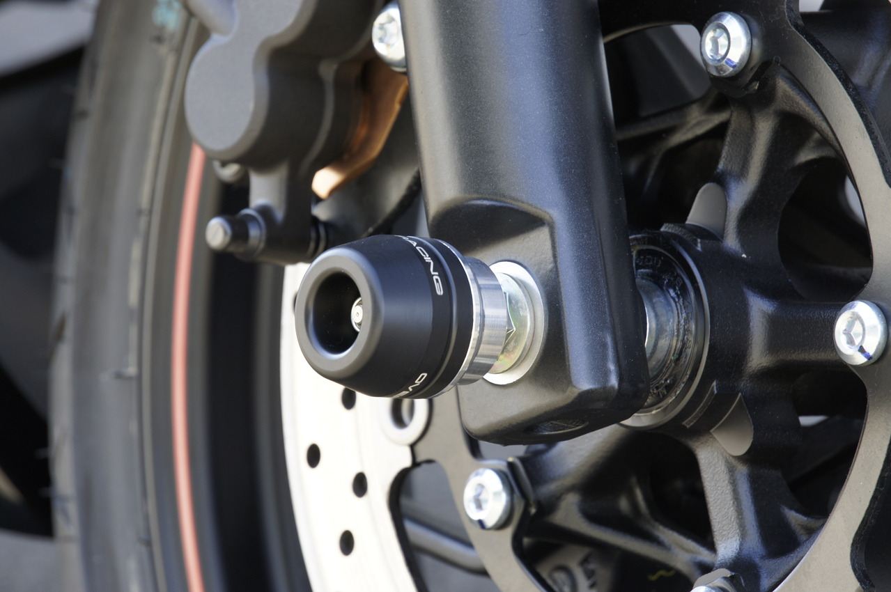 フロントアクスルスライダー YZF-R25/MT-25 ブラック/シルバー 1個