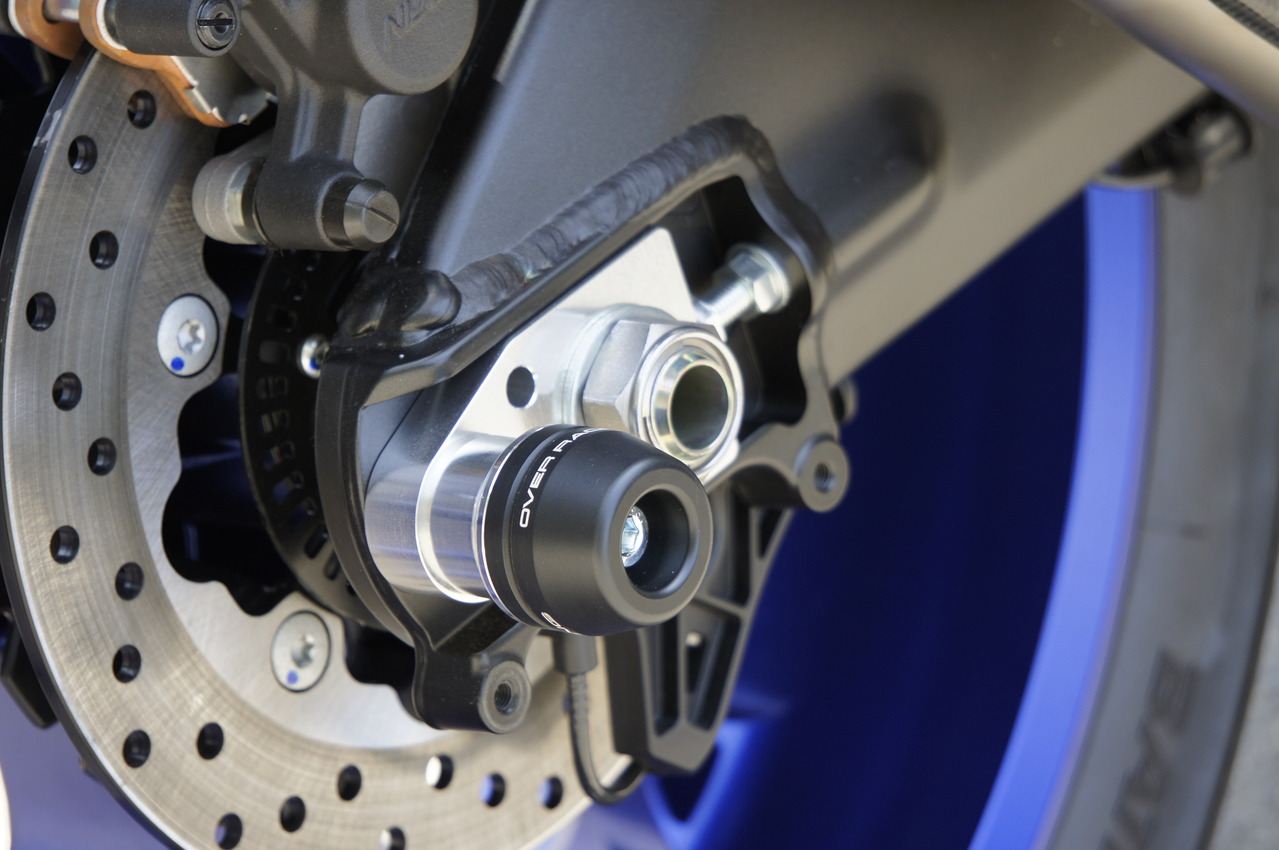 リアアクスルスライダー YZF-R1 15-/T-MAX530 12- ブラック/シルバー 1個