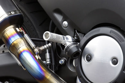 Tandem Step Slider MT-09/T-MAX530/MT-25/XSR900 Black/Silver Left and Right Set