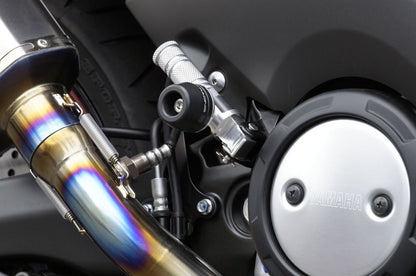 Tandem Step Slider MT-09/T-MAX530/MT-25/XSR900 Black/Silver Left and Right Set