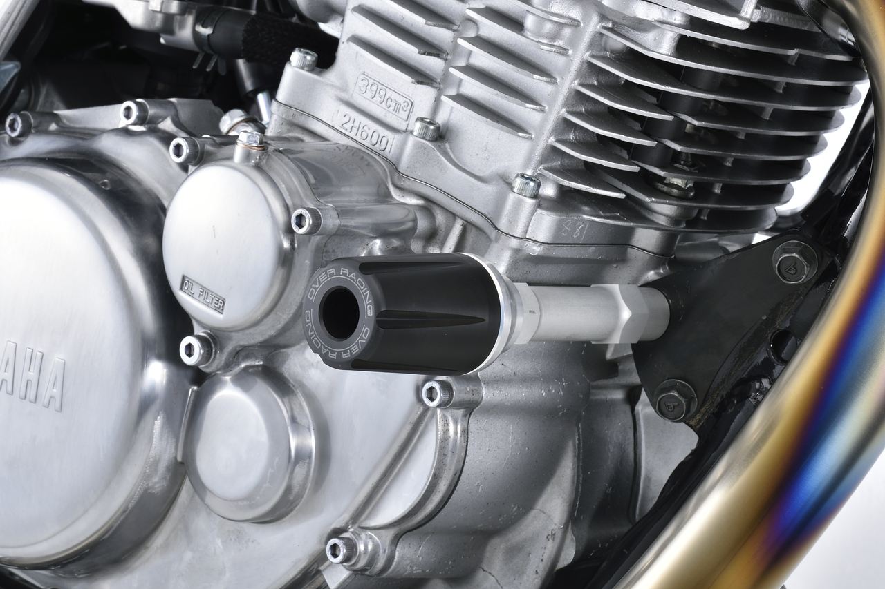 エンジンスライダー SR400(FI) ブラック/シルバー 左右セット