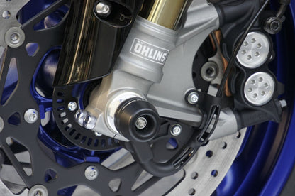 Front Axle Slider YZF-R1 15/MT-10 Black/Silver 1 pc.
