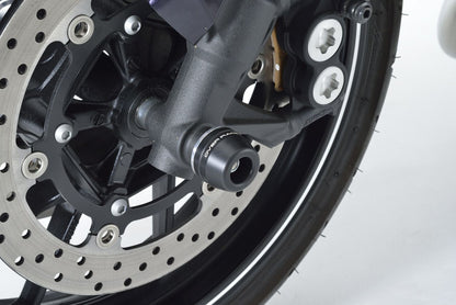 フロントアクスルスライダー MT-09 14-17/Tarcer 15-16/XSR900 16 ブラック/シルバー 1個