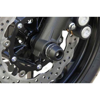 F/Rアクスルスライダーセット MT-07 ジュラコン:ブラック 左右セット