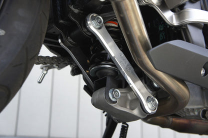 Lowering Plate Kit Ninja250 13-17 Silver Anodized Finish, Set of 2