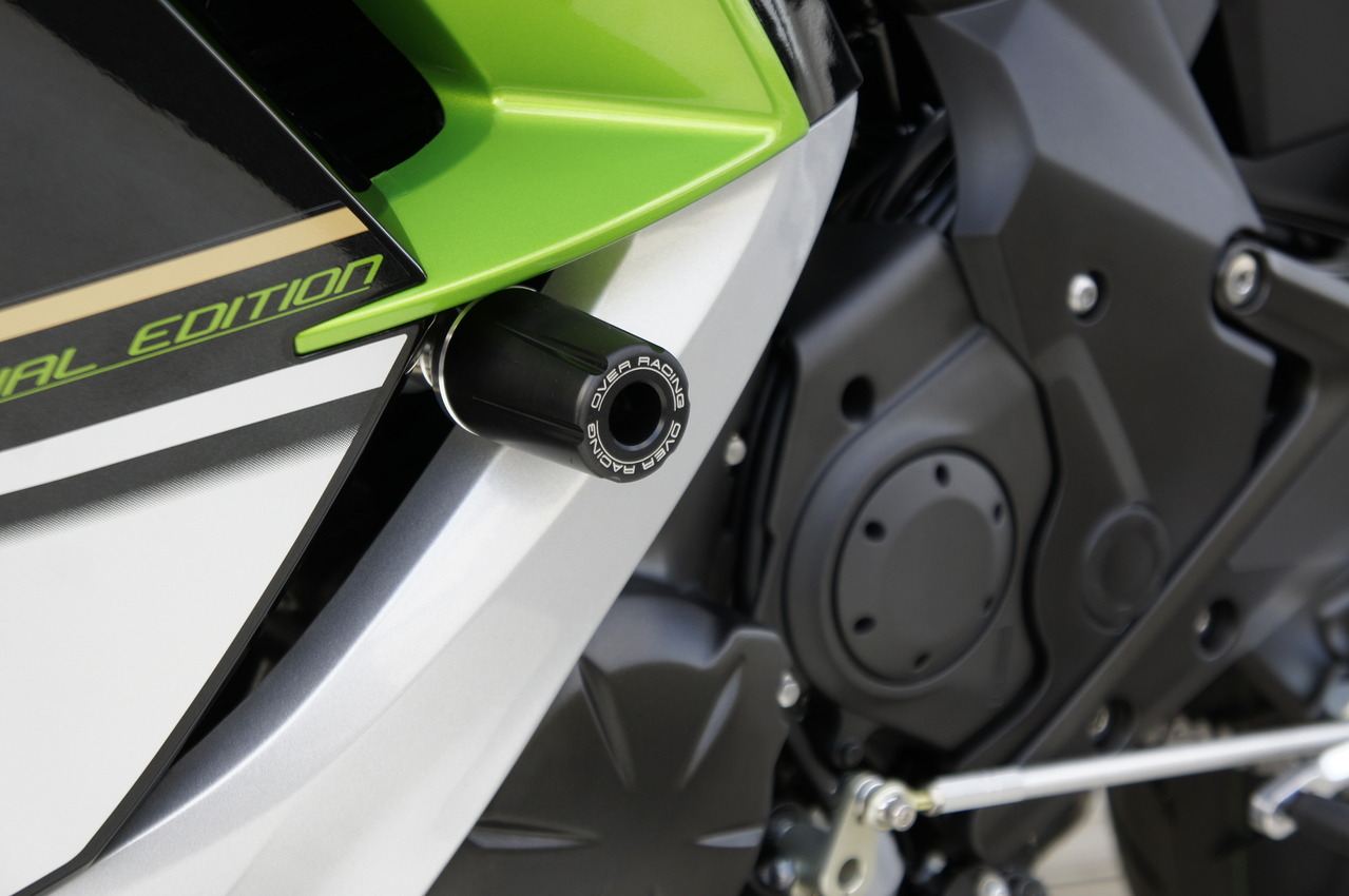 レーシングスライダー Ninja400 14-17 ブラック/シルバー 左右セット