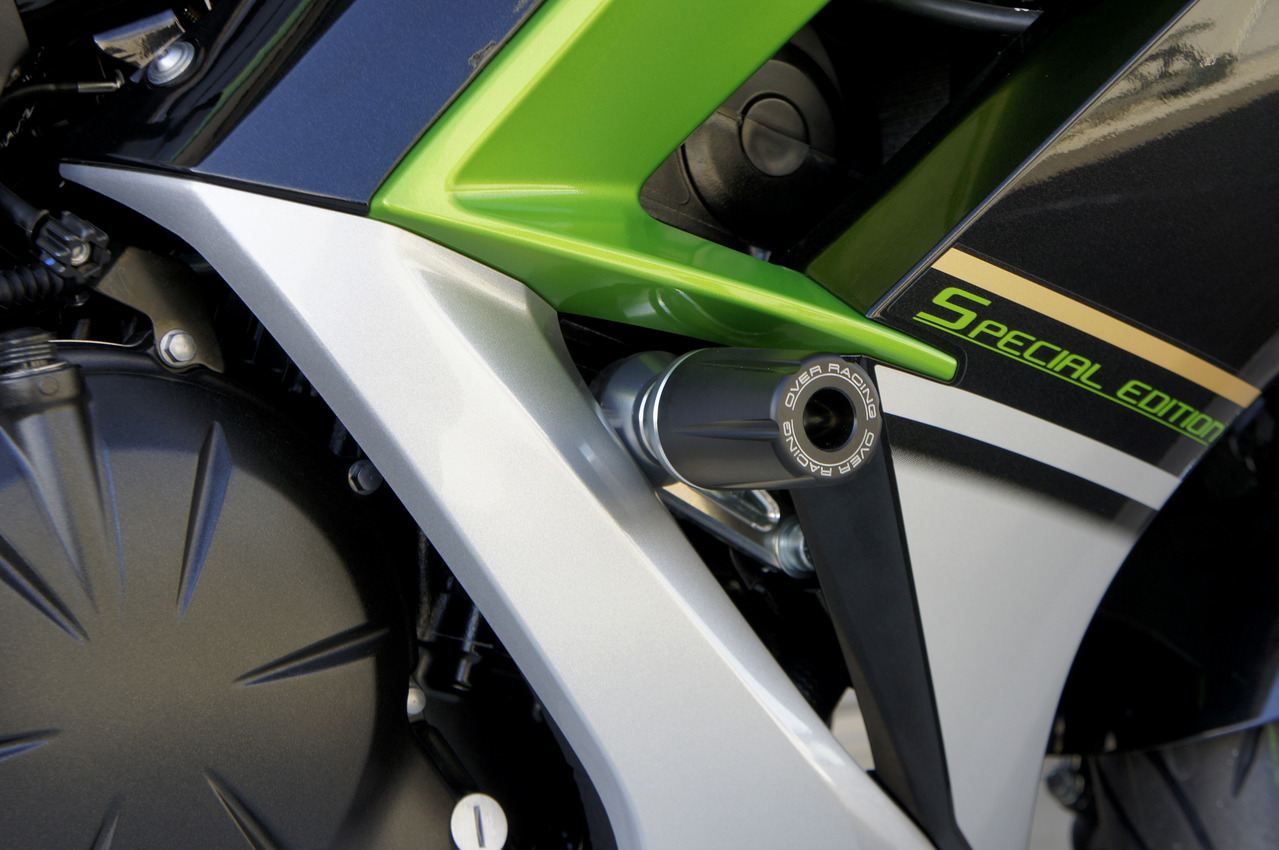 レーシングスライダー Ninja400 14-17 ブラック/シルバー 左右セット