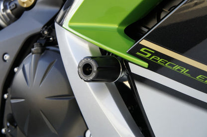 レーシングスライダー Ninja400 14-17 ブラック/シルバー 左右セット