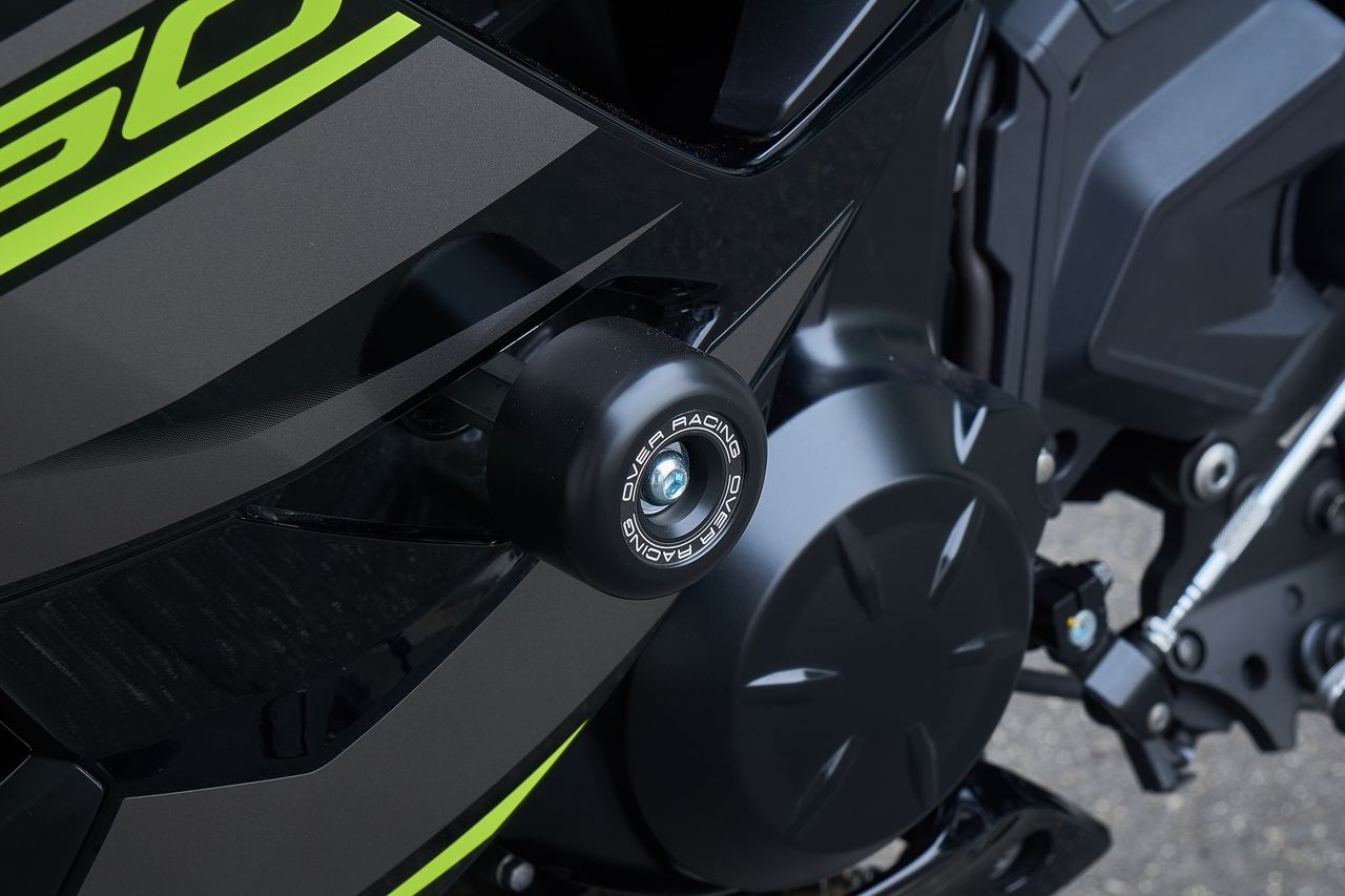 Racing Sliders Ninja650 Silver Left and Right Set