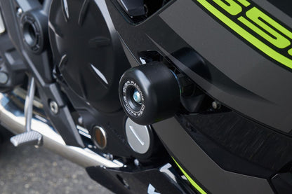 Racing Sliders Ninja650 Silver Left and Right Set