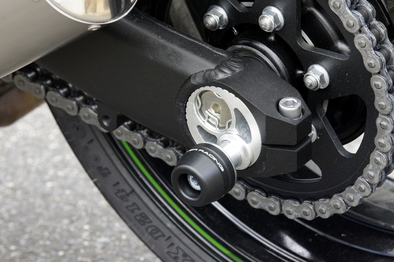 スタンドフックスライダー ZRX1200/DAEG/Z1000(14) ブラック/シルバー 1個