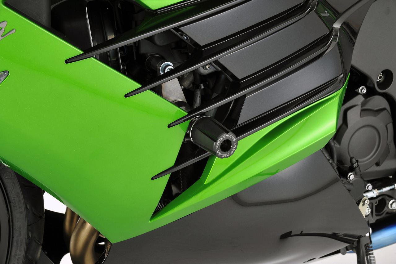 レーシングスライダー ZX-14R 12- ブラック/シルバー 左右セット